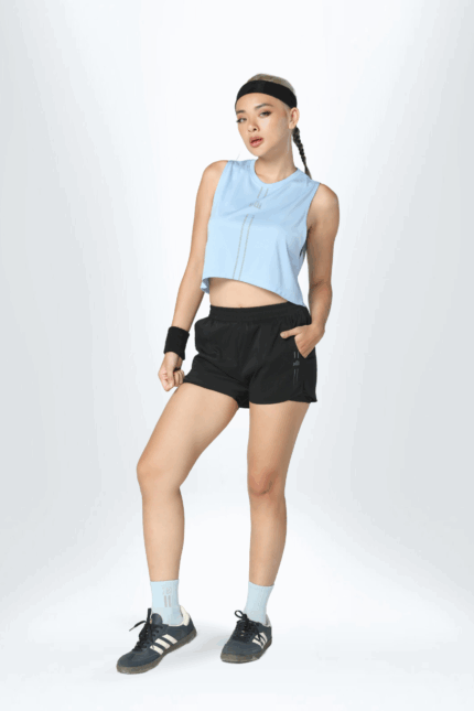 Quần Short Nữ Running Vải Dù Siêu Nhẹ