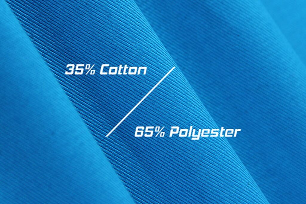 Vải TC là vải pha với 35% cotton và 65% polyester