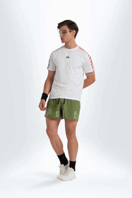 Áo T-shirt Nam Phối Sọc Ở Vai