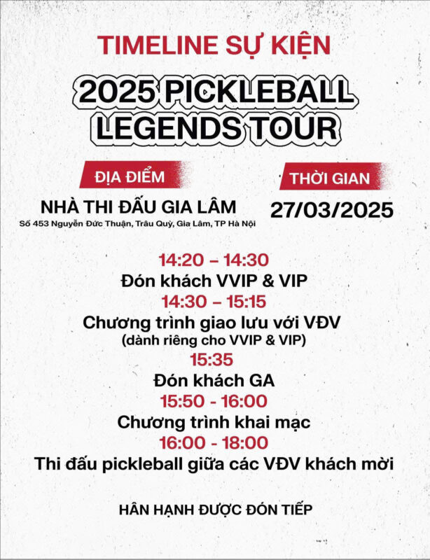 PILI nha tai tro vang cua 2025 joola pickleball legends tour 2