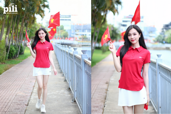 Áo polo đỏ mùa đại lễ 30/4: thể thao, thời trang và tự hào dân tộc ao polo do mua dai le thumb