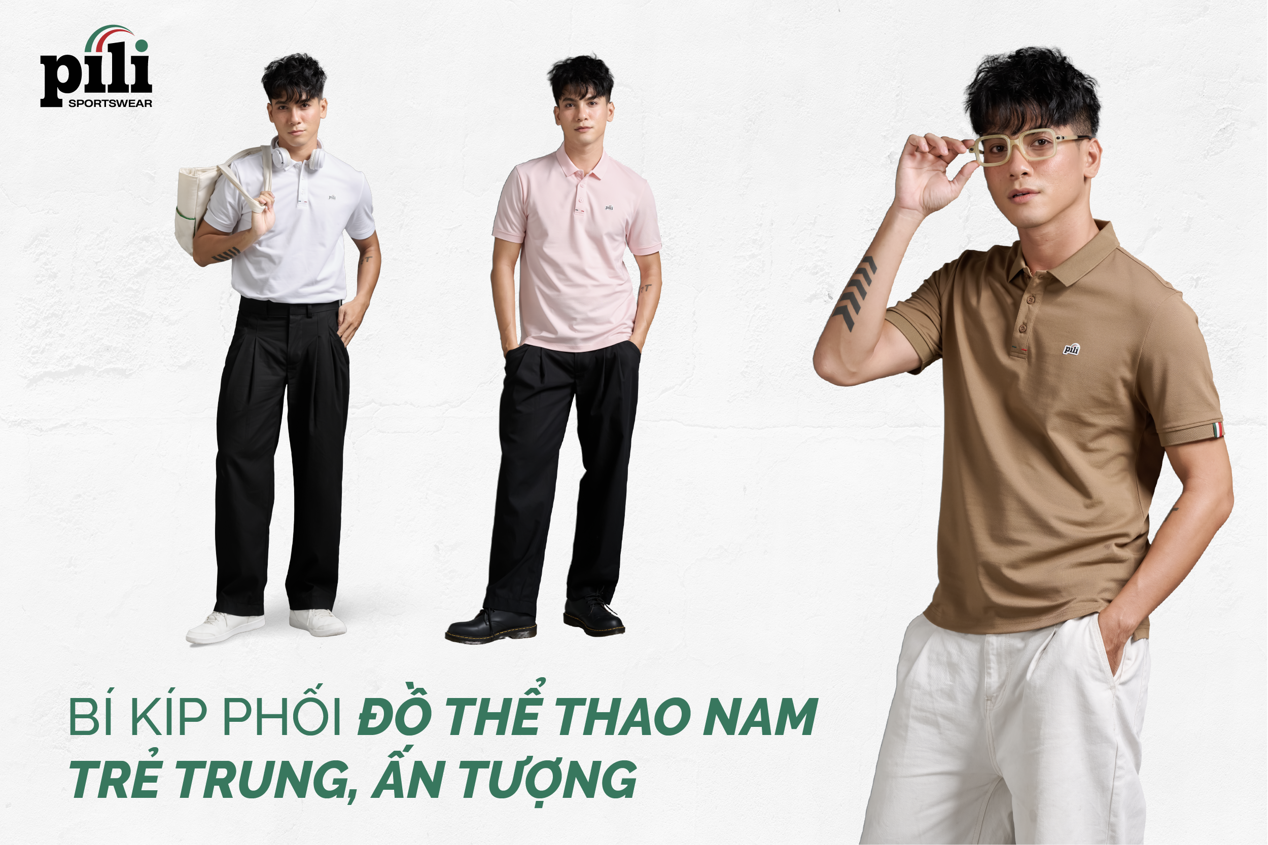 Bí kíp phối đồ thể thao nam trẻ trung, ấn tượng nhất 2025