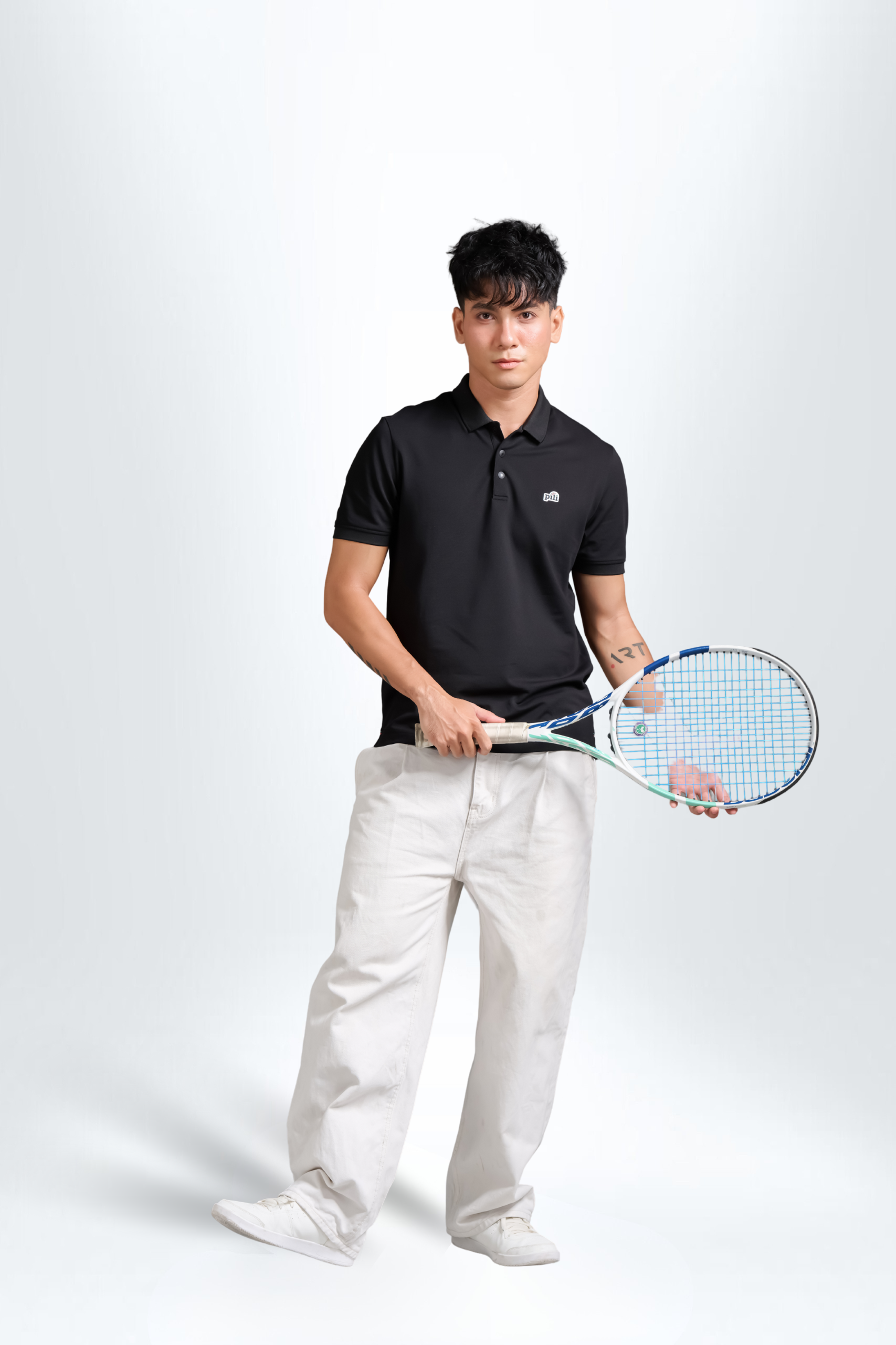 44 Áo Polo Nam PILI Phối Line Màu Ở Lưng - Ảnh 1