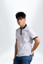 Áo Polo Nam PILI Thiết Kế Kẻ Sọc Thân Áo - Ảnh 3