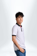 Áo Polo Nam PILI Thiết Kế Kẻ Sọc Thân Áo - Ảnh 4