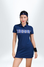 Đầm Polo Nữ PILI Hoạ Tiết In Quả Trám - Ảnh 2