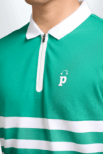 Áo Polo Nam PILI Phối Kẻ Màu Xanh Lá - Ảnh 7