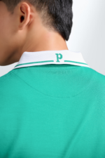 Áo Polo Nam PILI Phối Kẻ Màu Xanh Đỏ Vòng Thân Áo - Ảnh 7