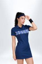 Đầm Polo Nữ PILI Hoạ Tiết In Quả Trám - Ảnh 4