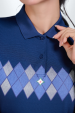 Đầm Polo Nữ PILI Hoạ Tiết In Quả Trám - Ảnh 5