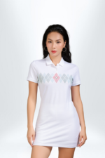 Đầm Polo Nữ PILI Hoạ Tiết In Quả Trám - Ảnh 9