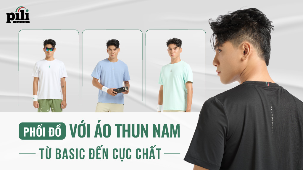 Phối đồ với áo thun nam: 4+ Cách mix cực chất cho mọi phong cách