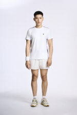 Áo T-shirt Nam PILI Màu Trắng Phối Line Màu Thân Áo - Ảnh 13