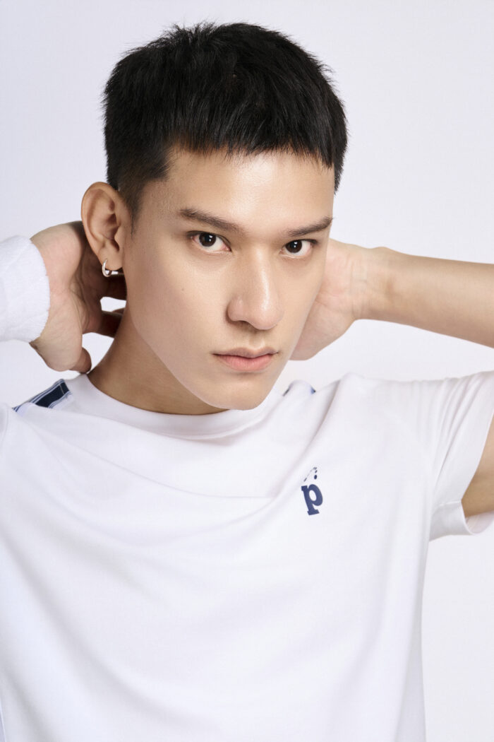 Áo T-shirt Nam PILI Màu Trắng Phối Line Màu Thân Áo - Ảnh 17