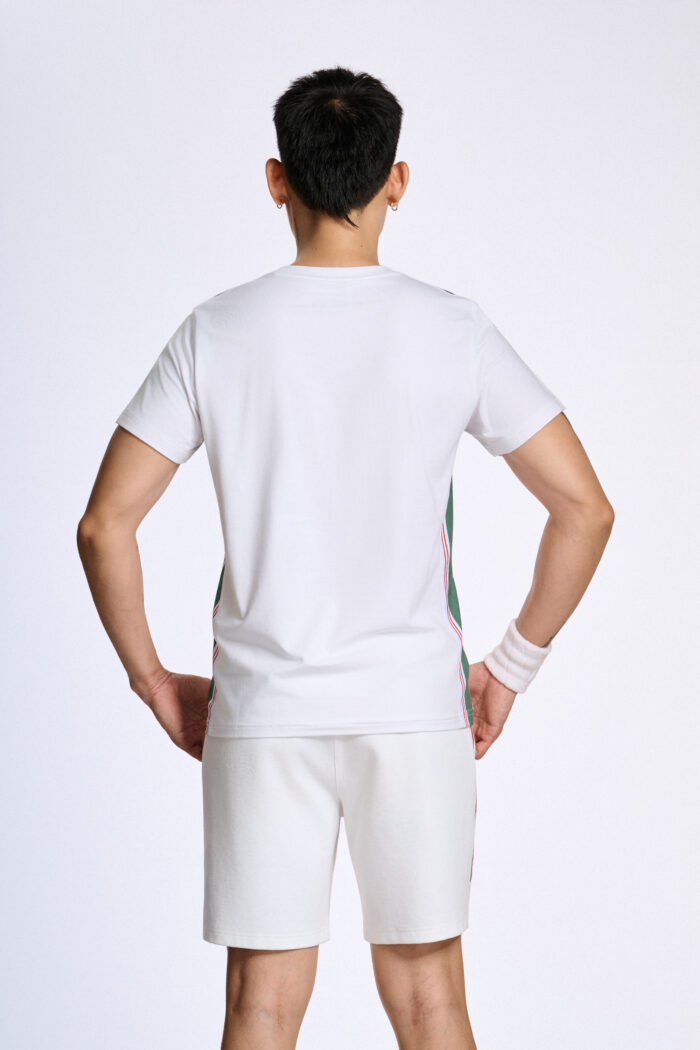 Áo T-shirt Nam PILI Màu Trắng Phối Line Màu Thân Áo - Ảnh 10