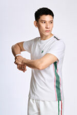 Áo T-shirt Nam PILI Màu Trắng Phối Line Màu Thân Áo - Ảnh 11