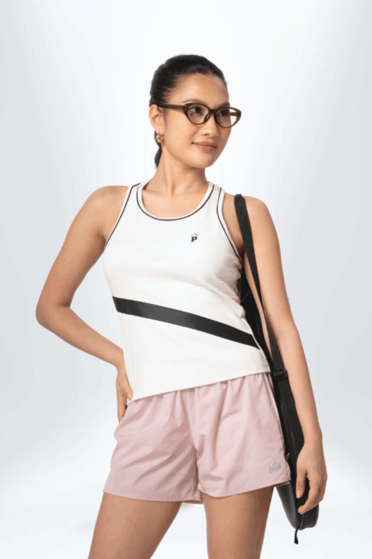 áo thun tanktop nữ pili trắng gạo