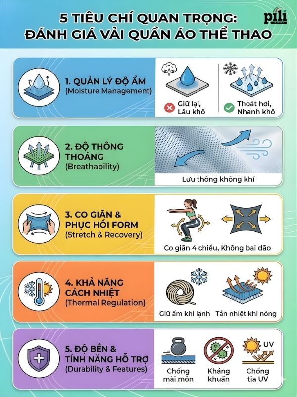 tieu chi chon vai may quan ao the thao