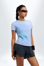 Áo Thun Chạy Bộ Nữ Co Giãn, Ôm Dáng Pili - Ảnh 3