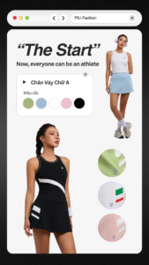 chân váy chữ a pili