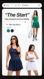 đầm váy xếp ly nữ pili the start