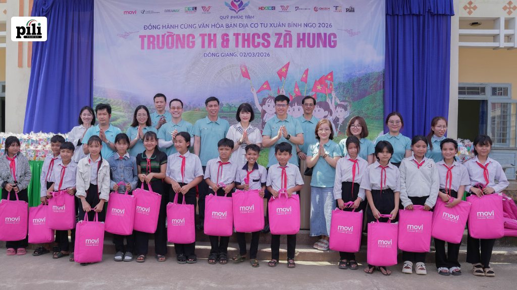 pili fashion kết hợp quỹ phúc tâm