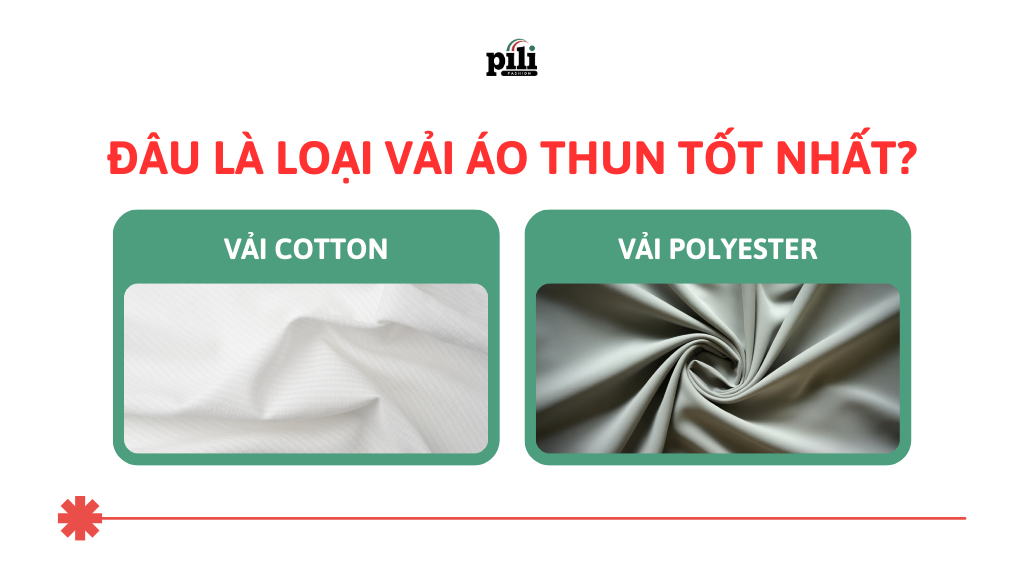 vải polyester và cotton
