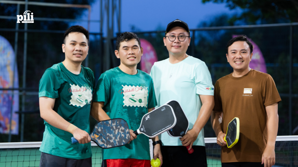 PILI cung cấp áo thun đồng phục cho giải giao hữu Pickleball HD AMC 2026 dat ao thun the thao dong phuc