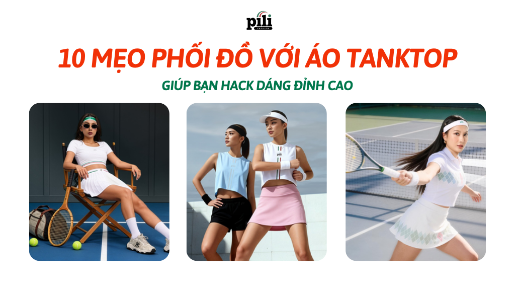 phối đồ với áo tank top