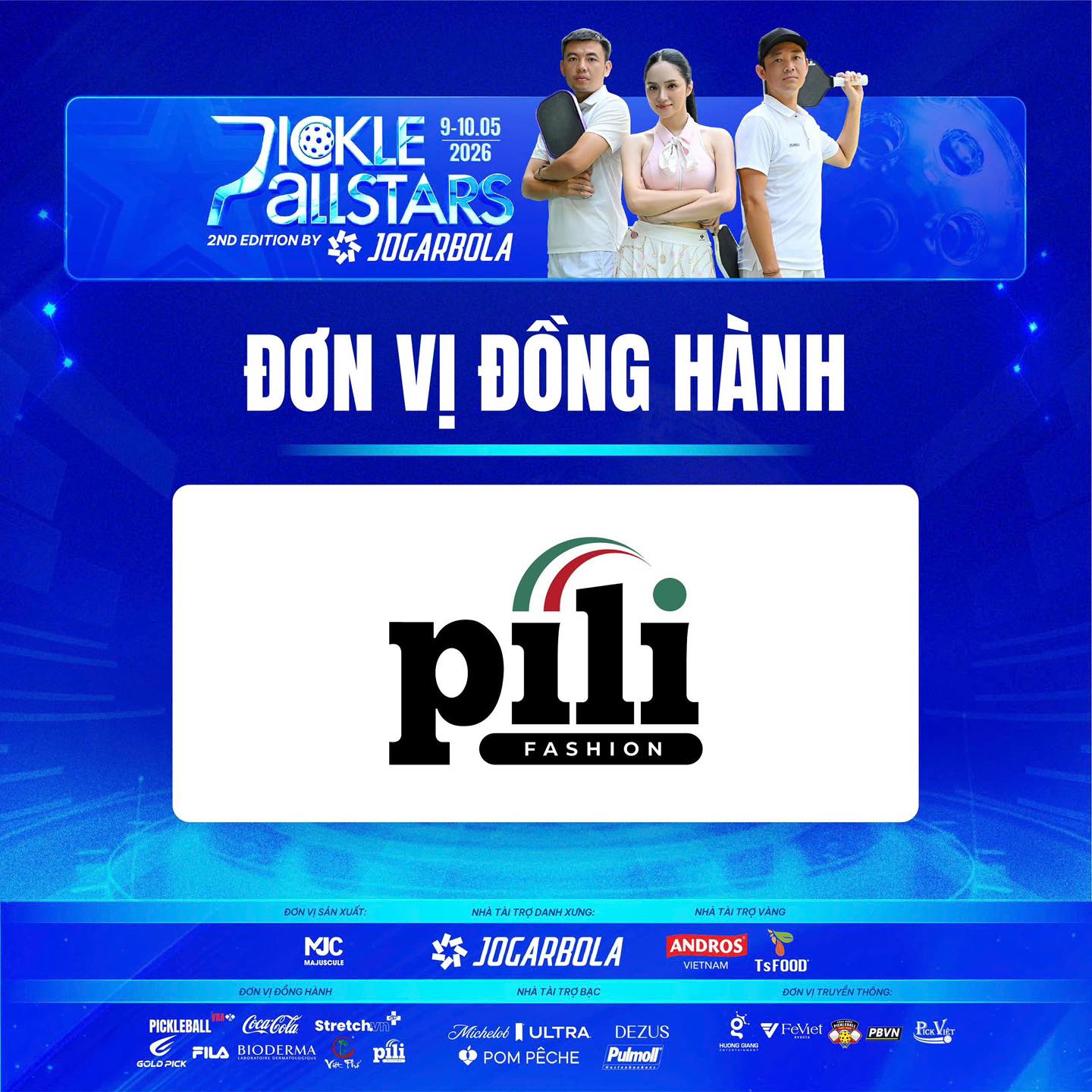 pili đồng hành giải đấu pickle allstars 2nd edition