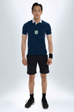 Áo Polo Phối Sọc Họa Tiết Bo Tay - Ảnh 2