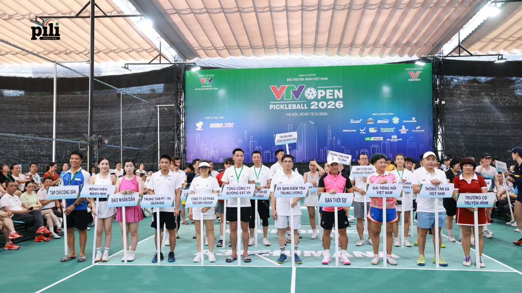 PILI Fashion đồng hành cùng giải Pickleball VTV Open 2026: Lan tỏa đam mê thể thao giai giao huu pickleball vtv