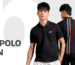 phối áo polo đen