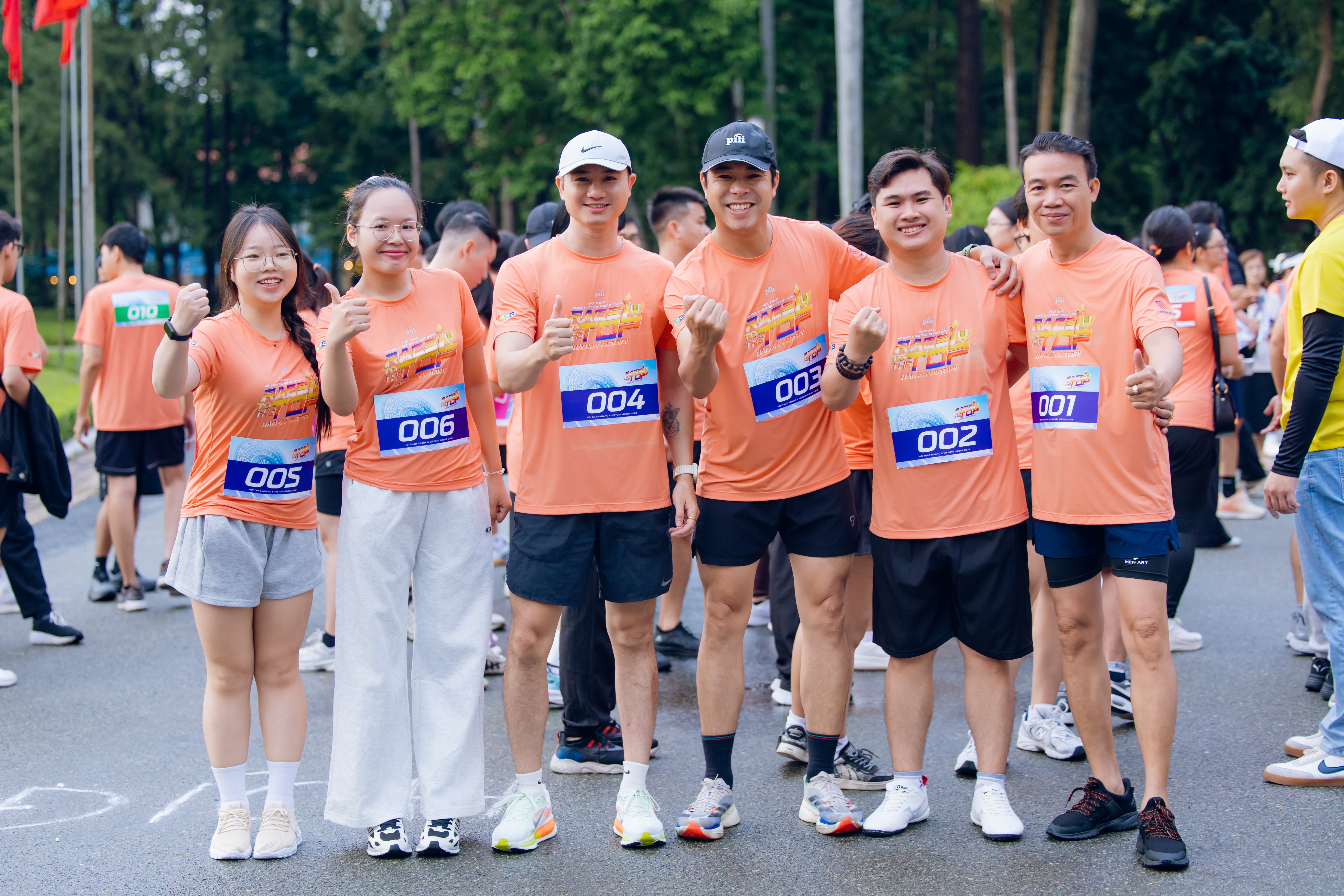 PILI Fashion cung cấp áo thun đồng phục cao cấp cho hội thao HDAMC & Vietory Group “Race to the top” đòng phục thể thao cao cấp