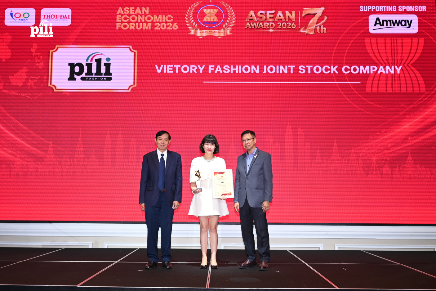 PILI khẳng định vị thế quốc tế: Vinh dự nhận giải thưởng “Top 10 Thương Hiệu Hàng Đầu ASEAN 2026” thương hiệu hàng đầu asean 2026