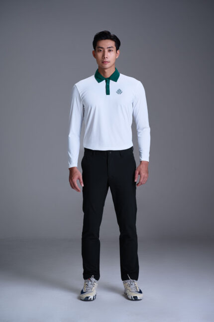 Áo Polo Dài Tay Nam Phối Cổ