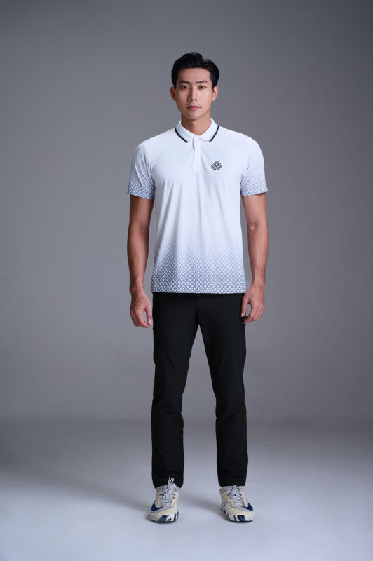 ao polo monogram ombre the thao den