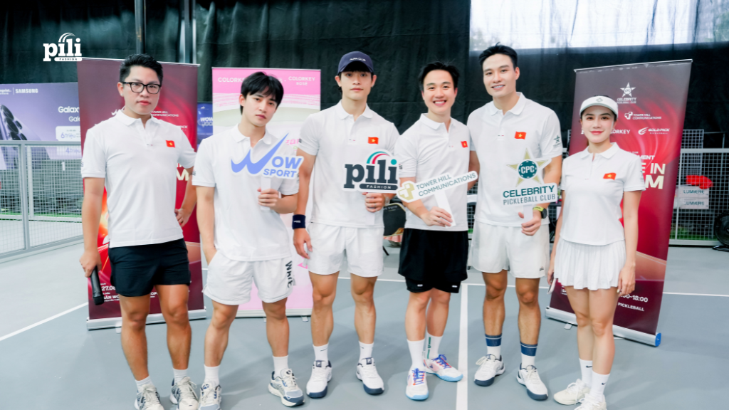 PILI Fashion x Celebrity Pickleball Club: Tự Hào Tinh Thần "WE MADE IN VIETNAM" pili tai tro trang phuc pickleball