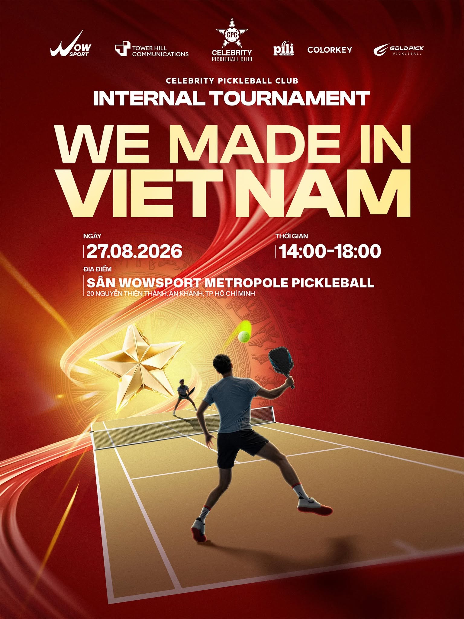 PILI Fashion x Celebrity Pickleball Club: Tự Hào Tinh Thần "WE MADE IN VIETNAM" we made in vietnam