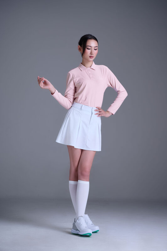 ao polo tay dai hong